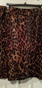 Animal print pencil skirt